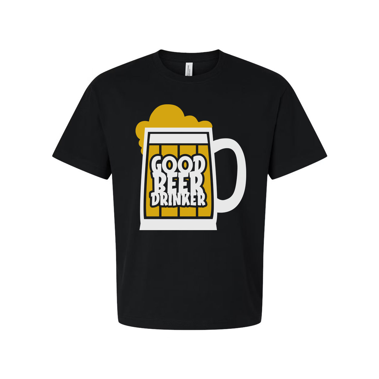 Unisex Beer Mug Graphic Tee Featuring Bold Good Beer Drinker Text And Foamy Top Accent