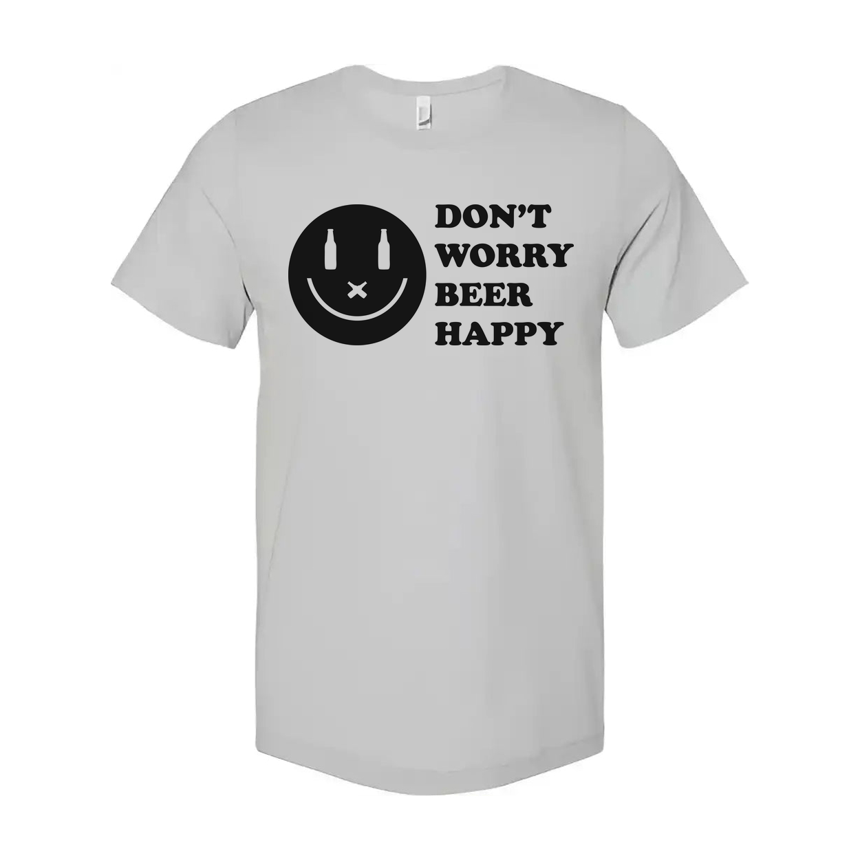 Don't Worry Beer Happy Graphic Tee For Unisex Wear Comfortable Short Sleeve Shirt