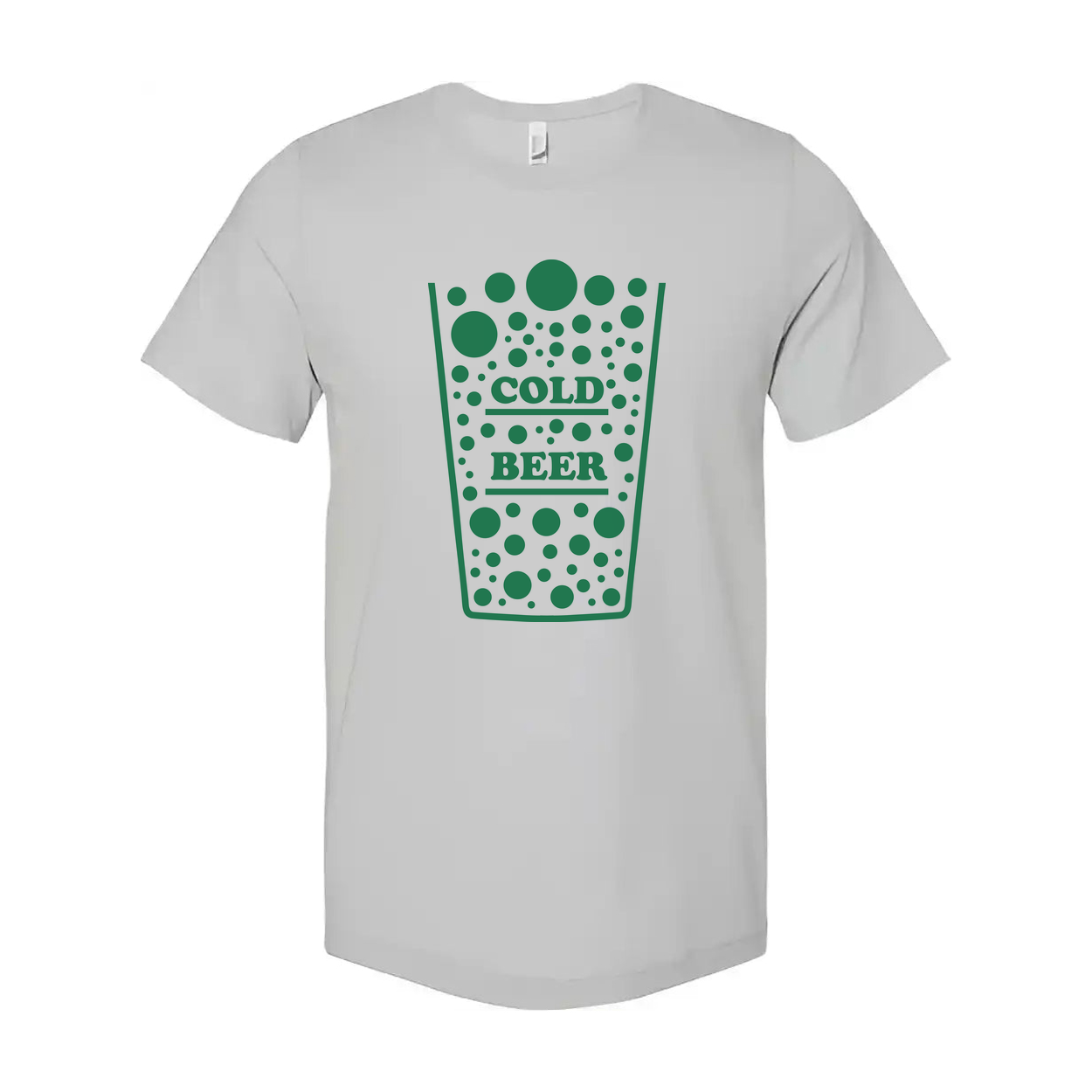 Unisex T Shirt With Cold Beer Graphic