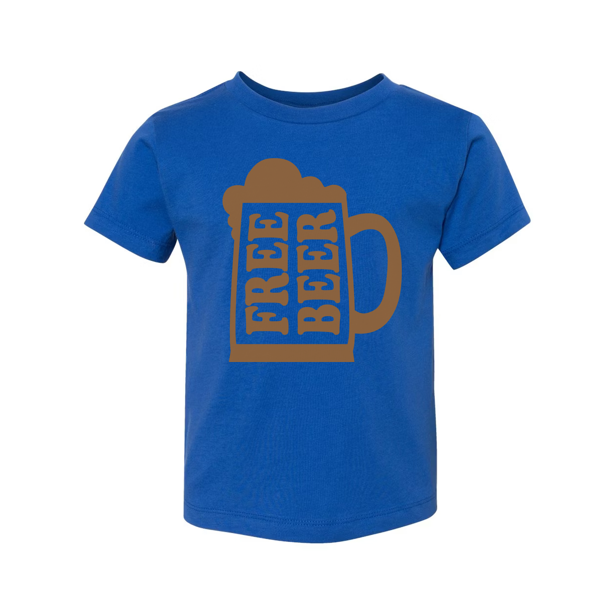 Unisex Beer Mug Graphic T Shirt With Foam Design And Repeating Beer Text Blocks