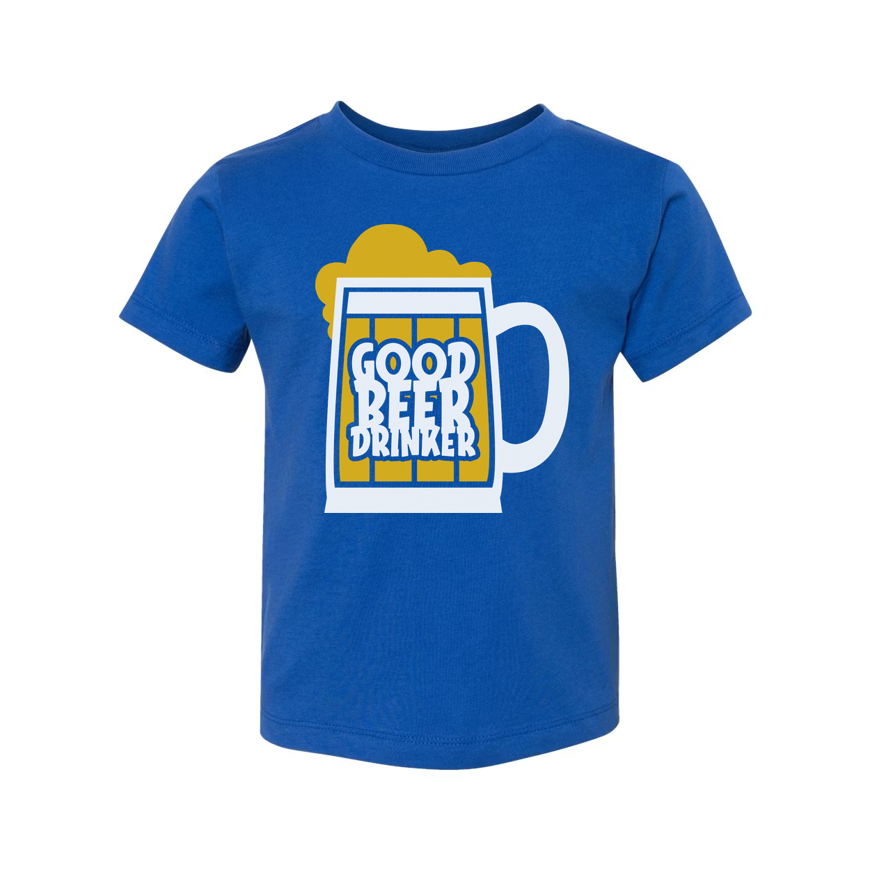 Unisex Beer Mug Graphic Tee Featuring Bold Good Beer Drinker Text And Foamy Top Accent