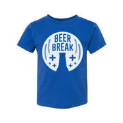 Beer Break Graphic Unisex Tee With Bottle Silhouette And Wheat Barley Motif Artwork