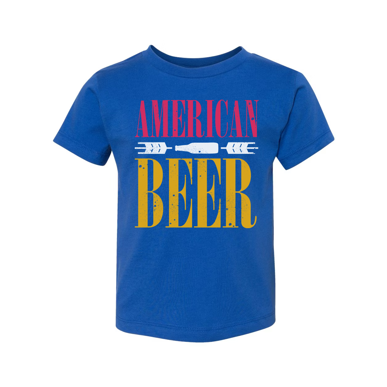 American Beer Graphic Unisex T Shirt With Vintage Distressed Print For Men And Women