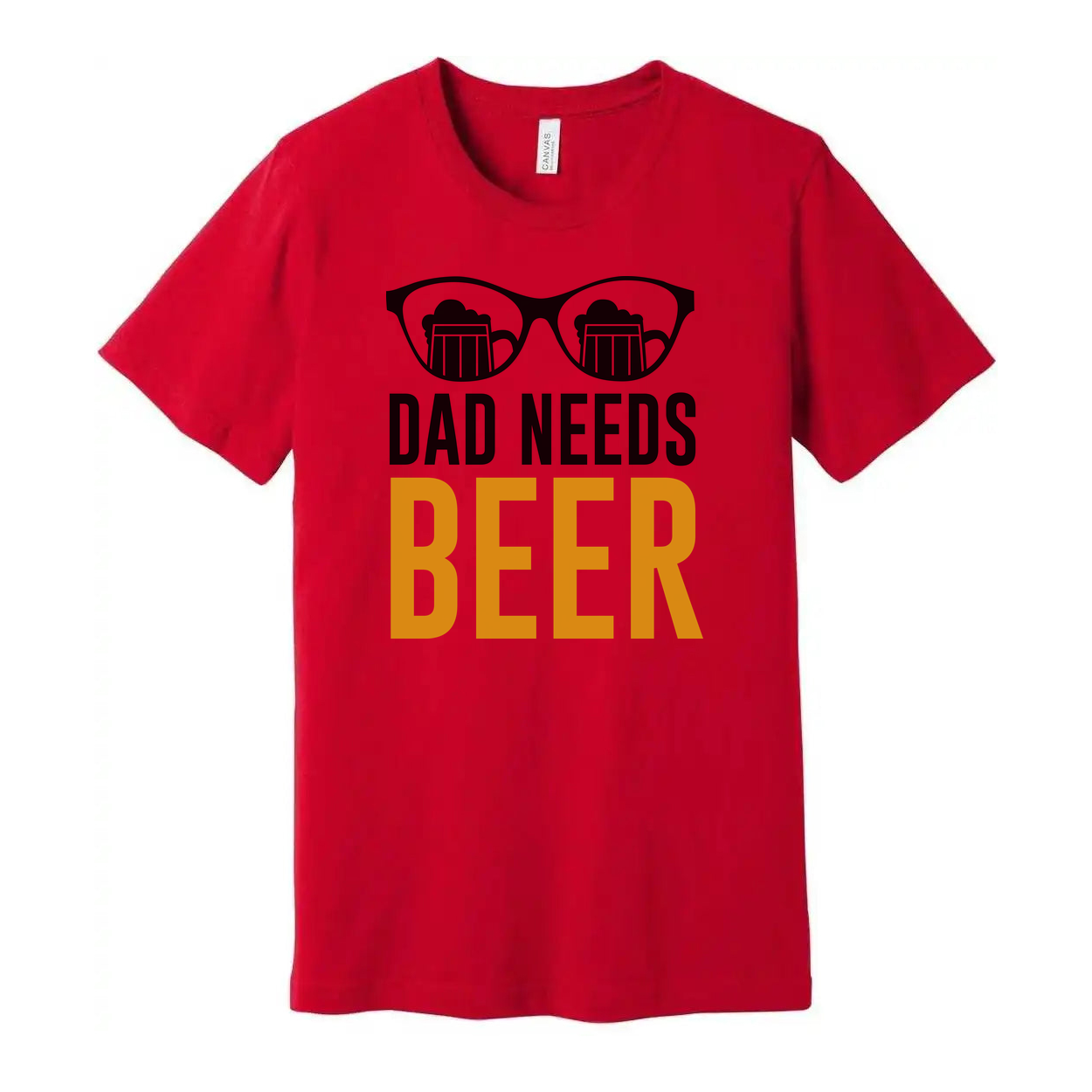 Dad Needs Beer Graphic Unisex T Shirt