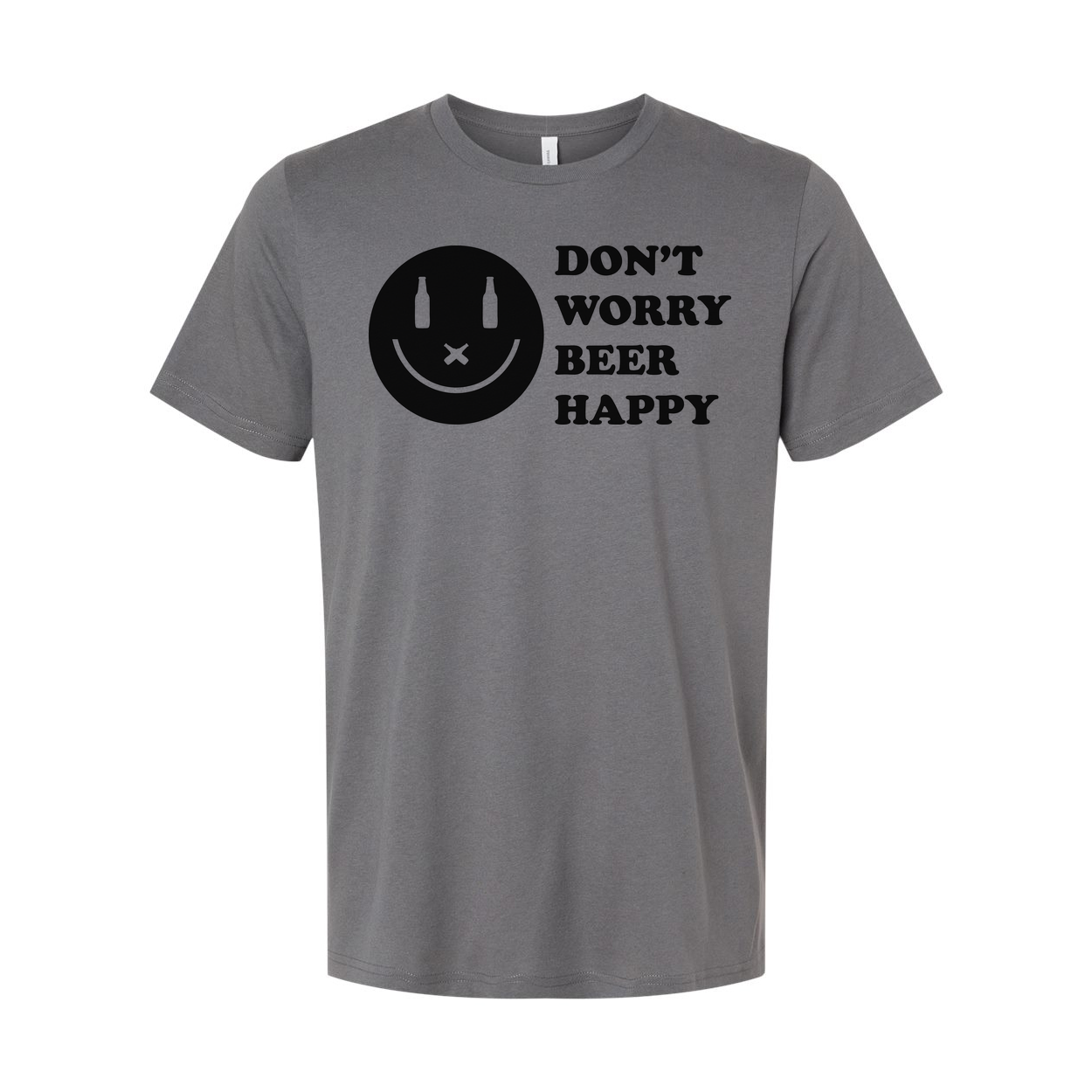 Don't Worry Beer Happy Graphic Tee For Unisex Wear Comfortable Short Sleeve Shirt
