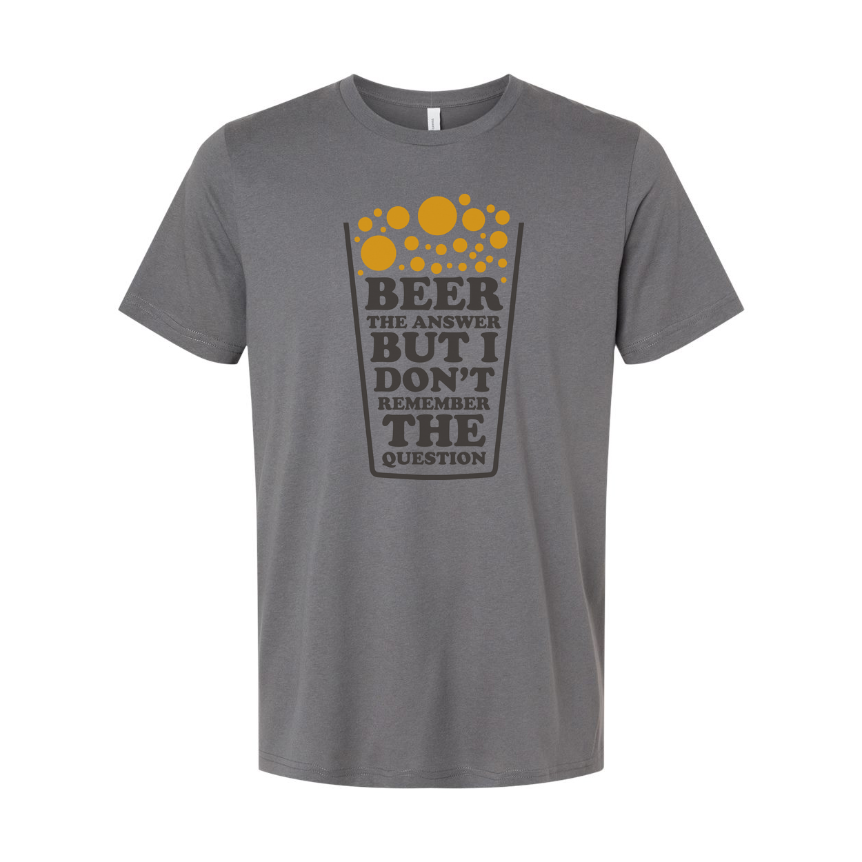 Beer The Answer But I Don't Remember The Question Graphic T Shirt Unisex Short Sleeve Tee For Men Women