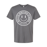 Unisex Beer Is The Answer When I'm Worried Circular Logo Graphic Tee Shirt For Everyday Wear