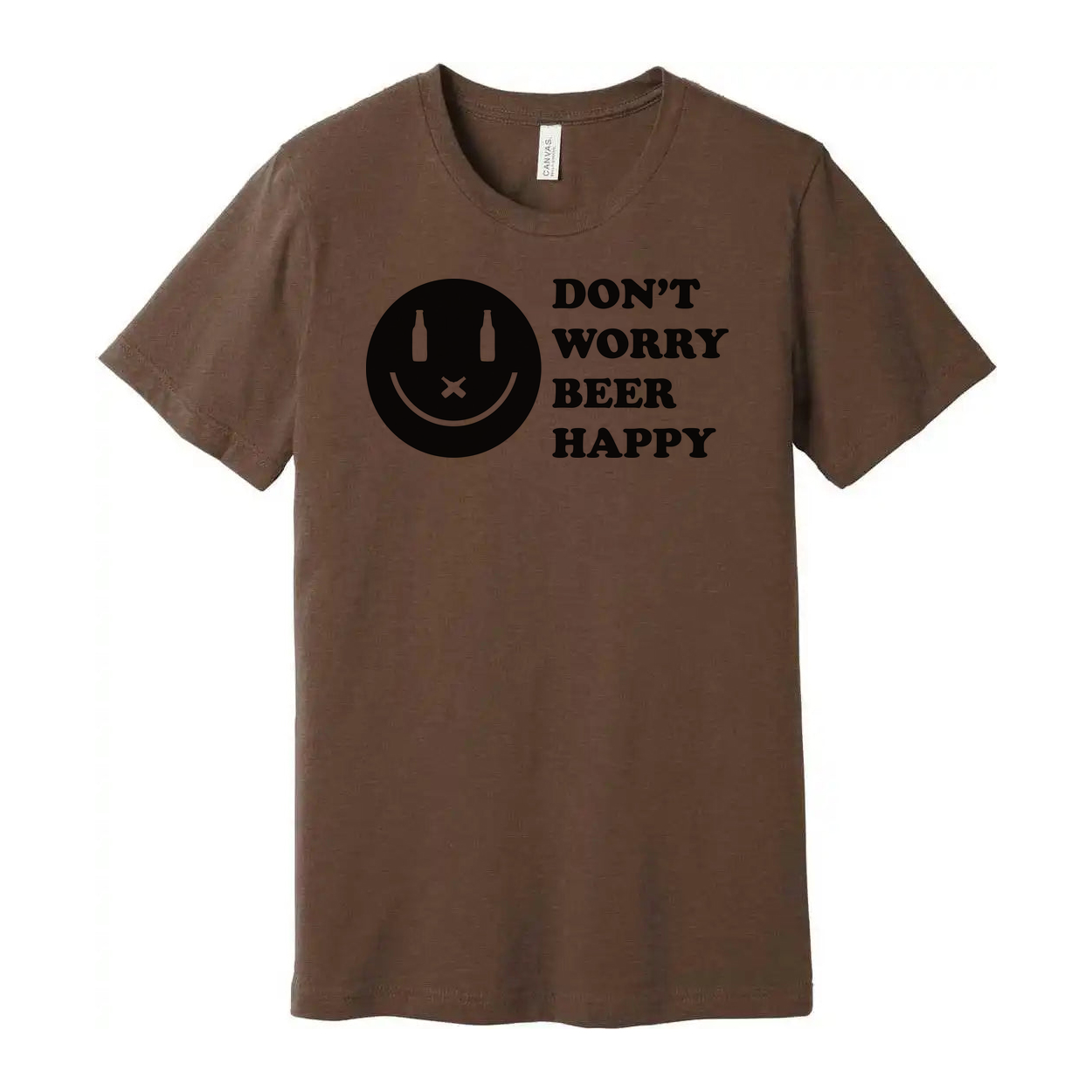 Don't Worry Beer Happy Graphic Tee For Unisex Wear Comfortable Short Sleeve Shirt
