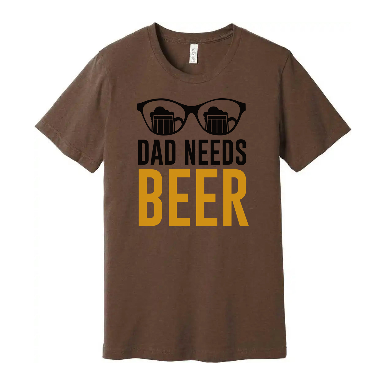 Dad Needs Beer Graphic Unisex T Shirt