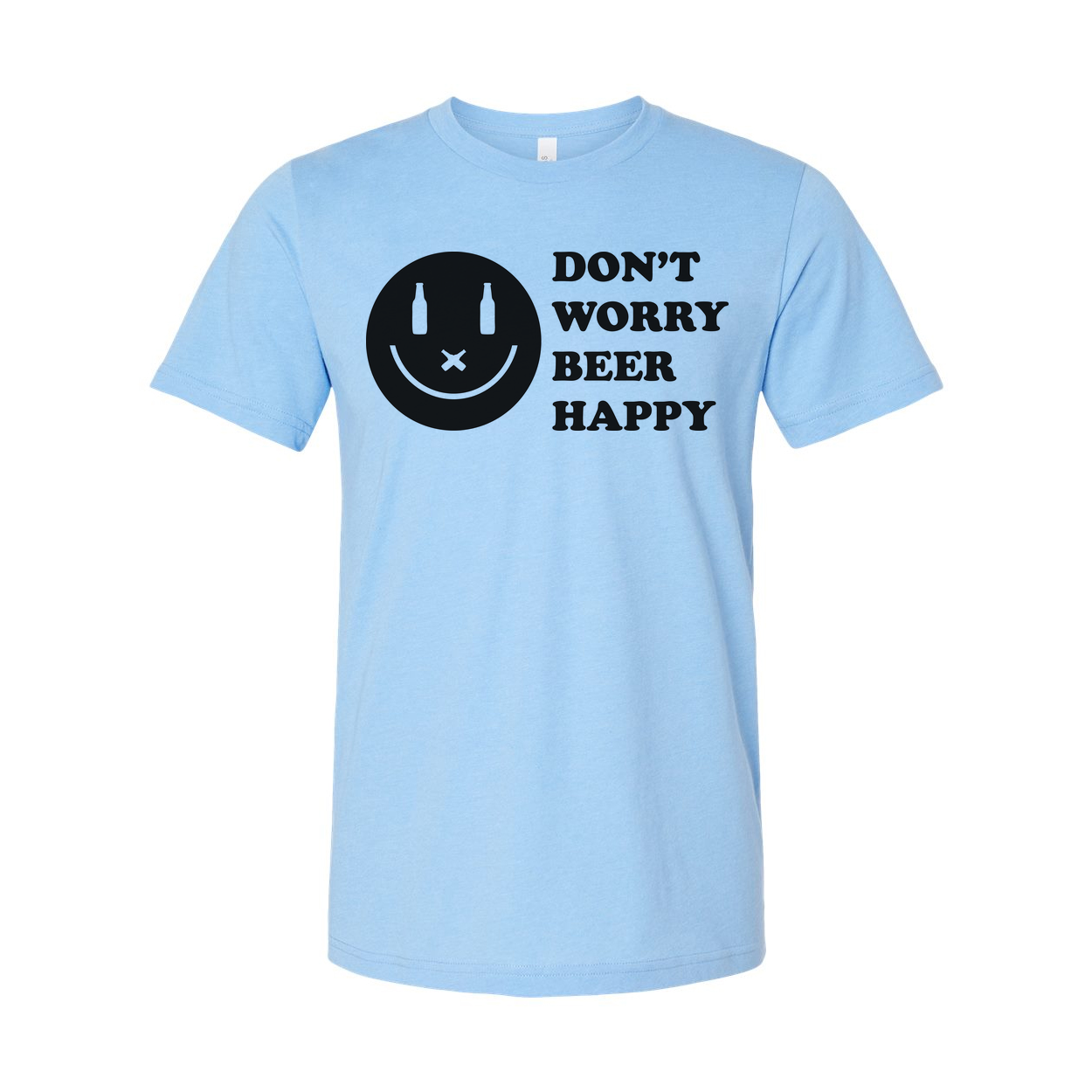 Don't Worry Beer Happy Graphic Tee For Unisex Wear Comfortable Short Sleeve Shirt
