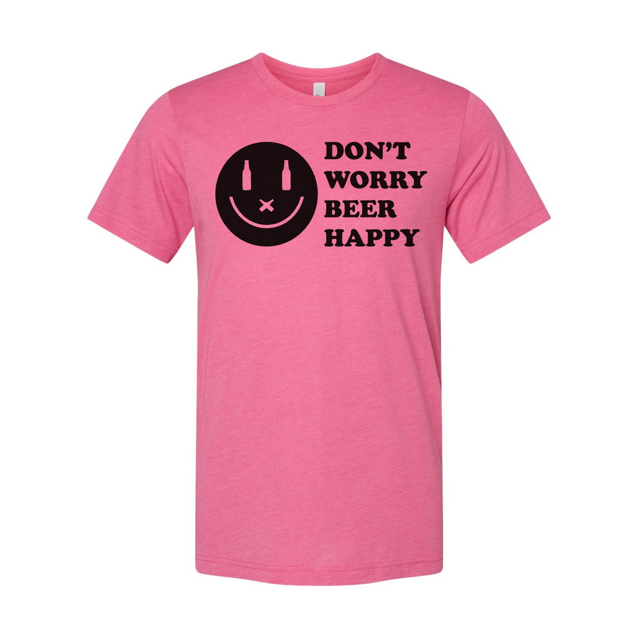 Don't Worry Beer Happy Graphic Tee For Unisex Wear Comfortable Short Sleeve Shirt