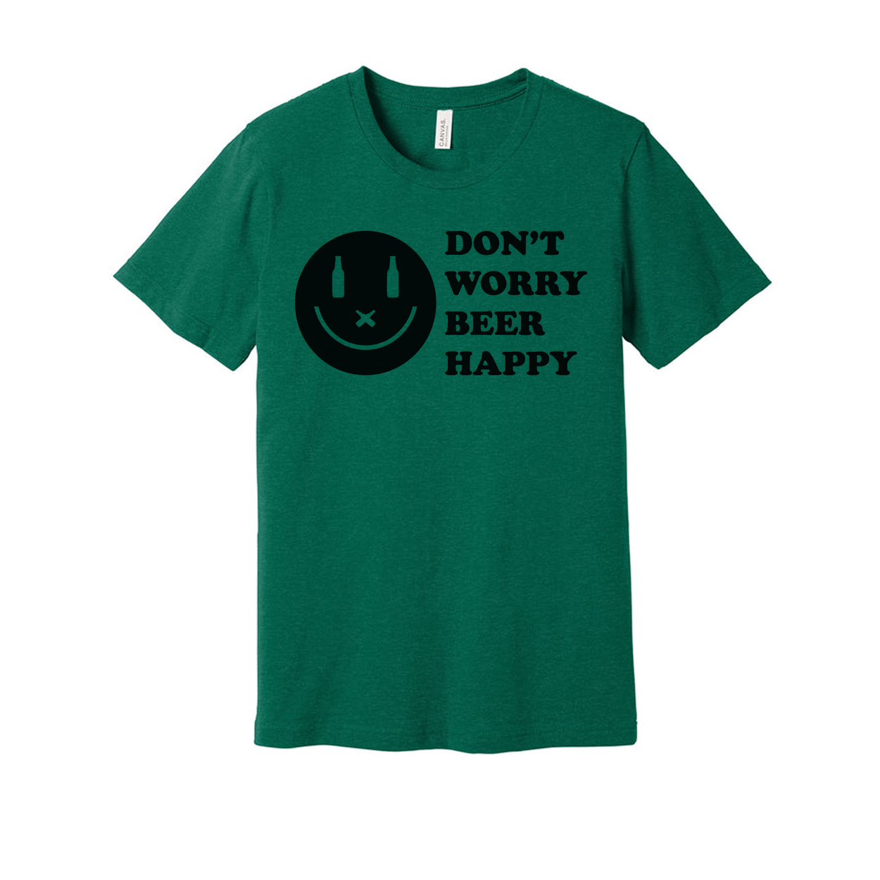 Don't Worry Beer Happy Graphic Tee For Unisex Wear Comfortable Short Sleeve Shirt