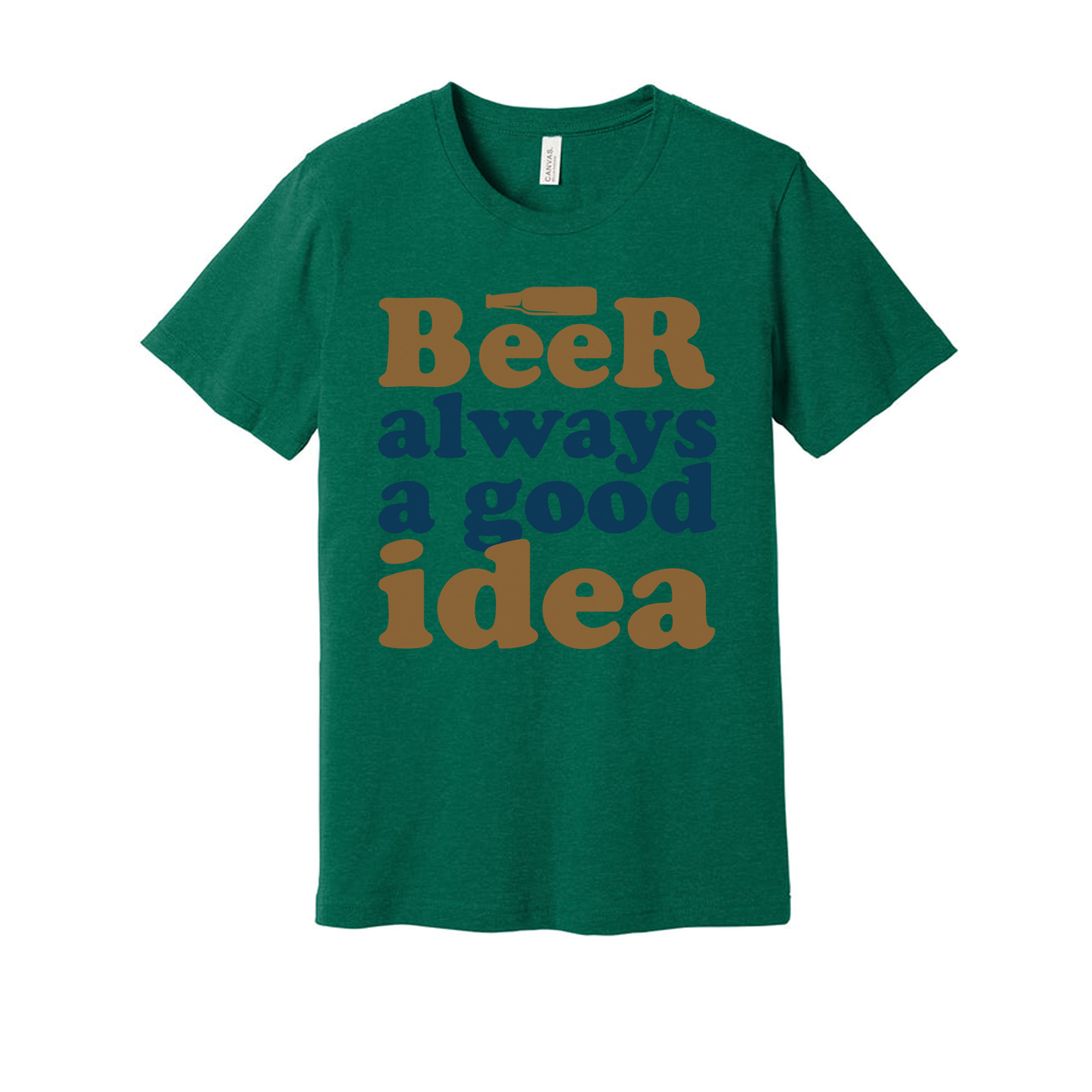 Beer Always A Good Idea Unisex Graphic Tee For Beer Lovers Casual Everyday Wear Comfortable Fit