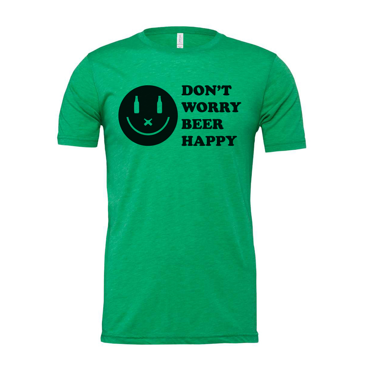 Don't Worry Beer Happy Graphic Tee For Unisex Wear Comfortable Short Sleeve Shirt