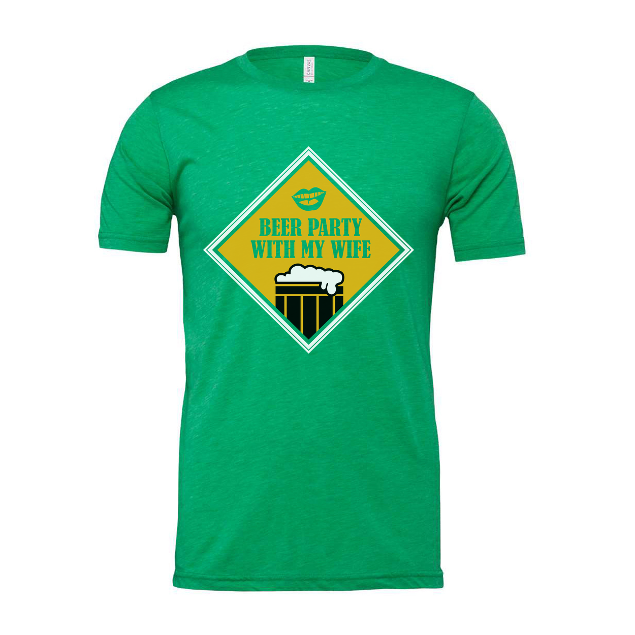 Beer Party With My Wife Graphic T Shirt Unisex Short Sleeve Casual Wear For Men And Women