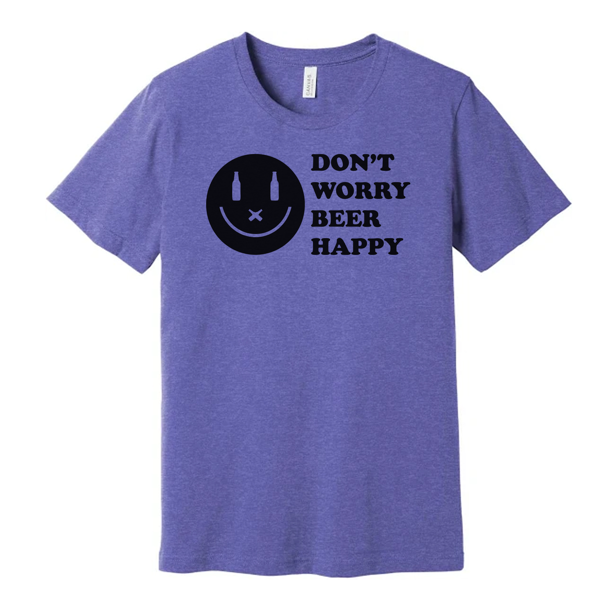 Don't Worry Beer Happy Graphic Tee For Unisex Wear Comfortable Short Sleeve Shirt