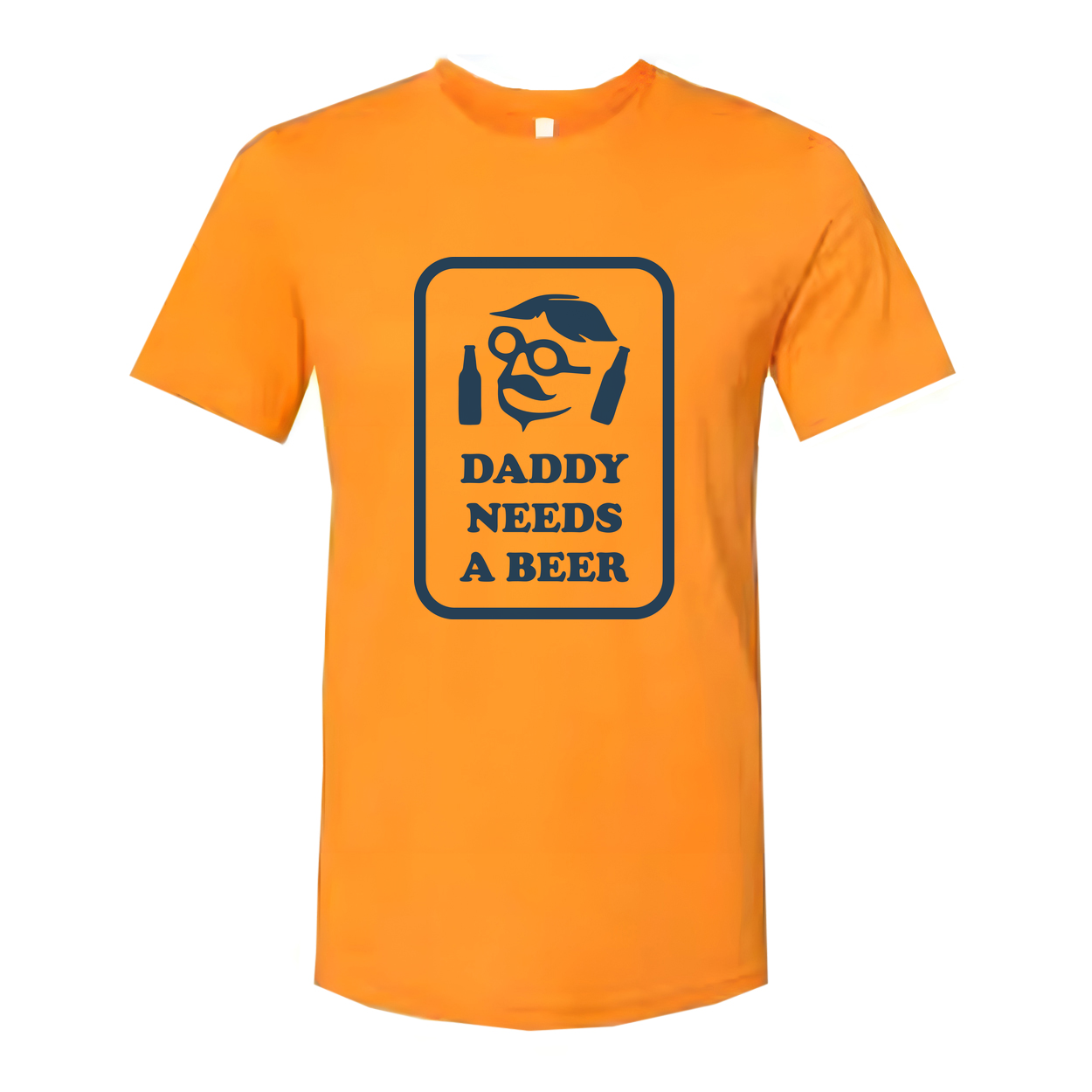 Daddy Needs A Beer Graphic T Shirt Unisex Casual Short Sleeve Tee For Everyday Casual Wear