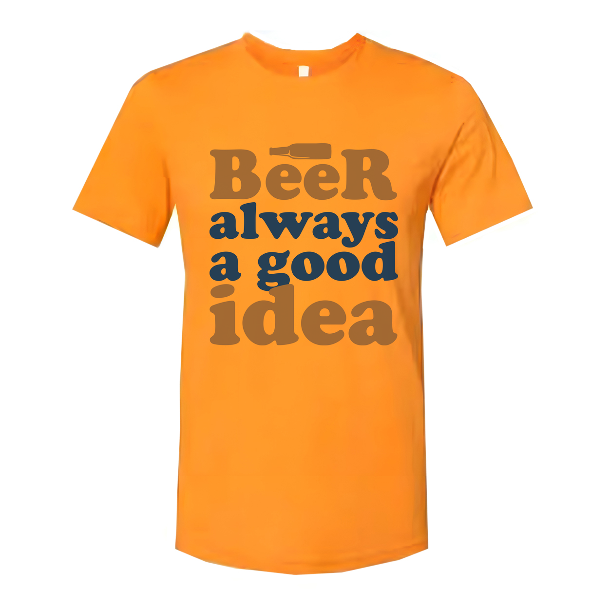 Beer Always A Good Idea Unisex Graphic Tee For Beer Lovers Casual Everyday Wear Comfortable Fit