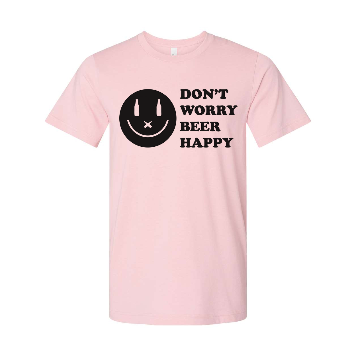 Don't Worry Beer Happy Graphic Tee For Unisex Wear Comfortable Short Sleeve Shirt
