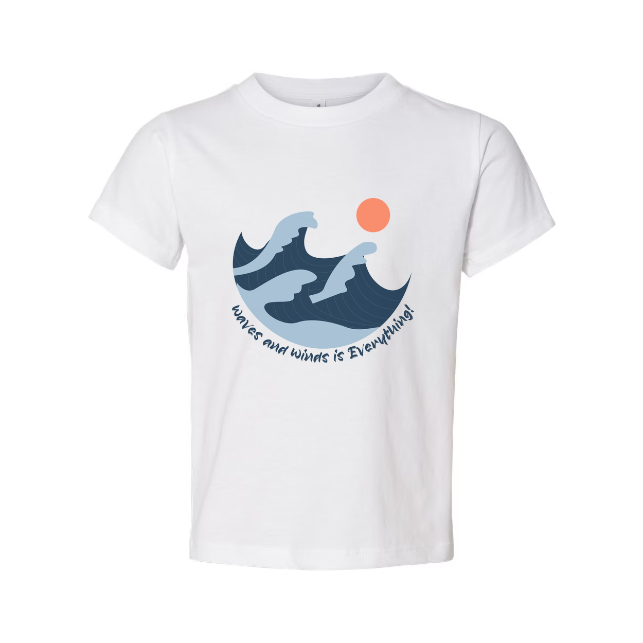 Unisex Surfing Waves and Sun Graphic Tee