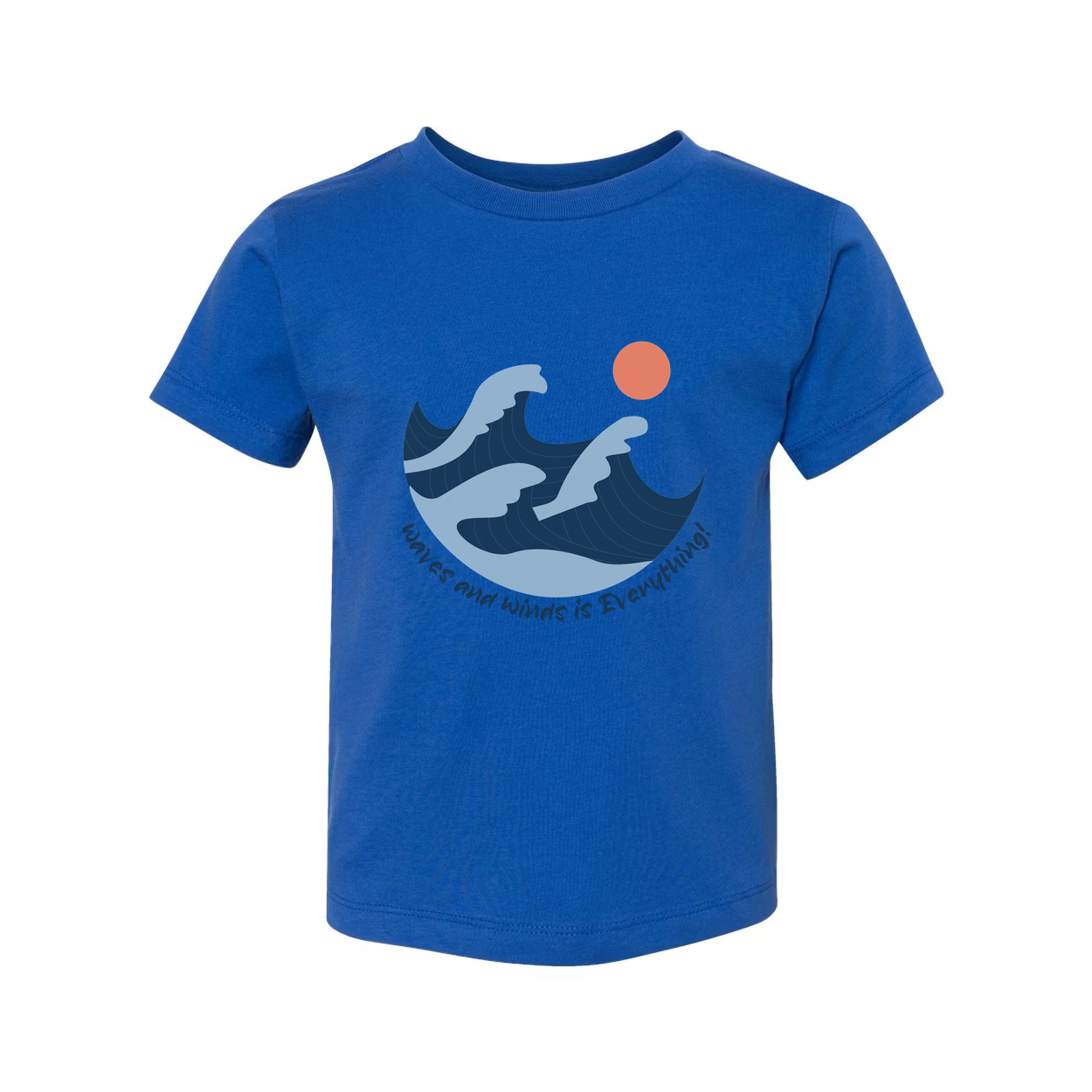 Unisex Surfing Waves and Sun Graphic Tee