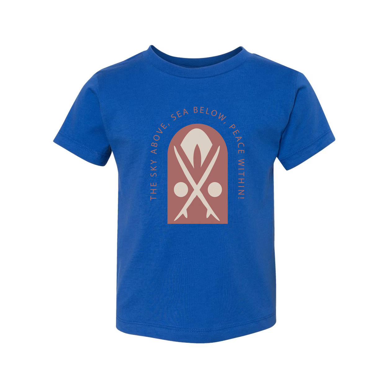 Unisex Surfing The Sky Above Sea Below Peace Within Graphic Tee For Beach Lovers Worldwide