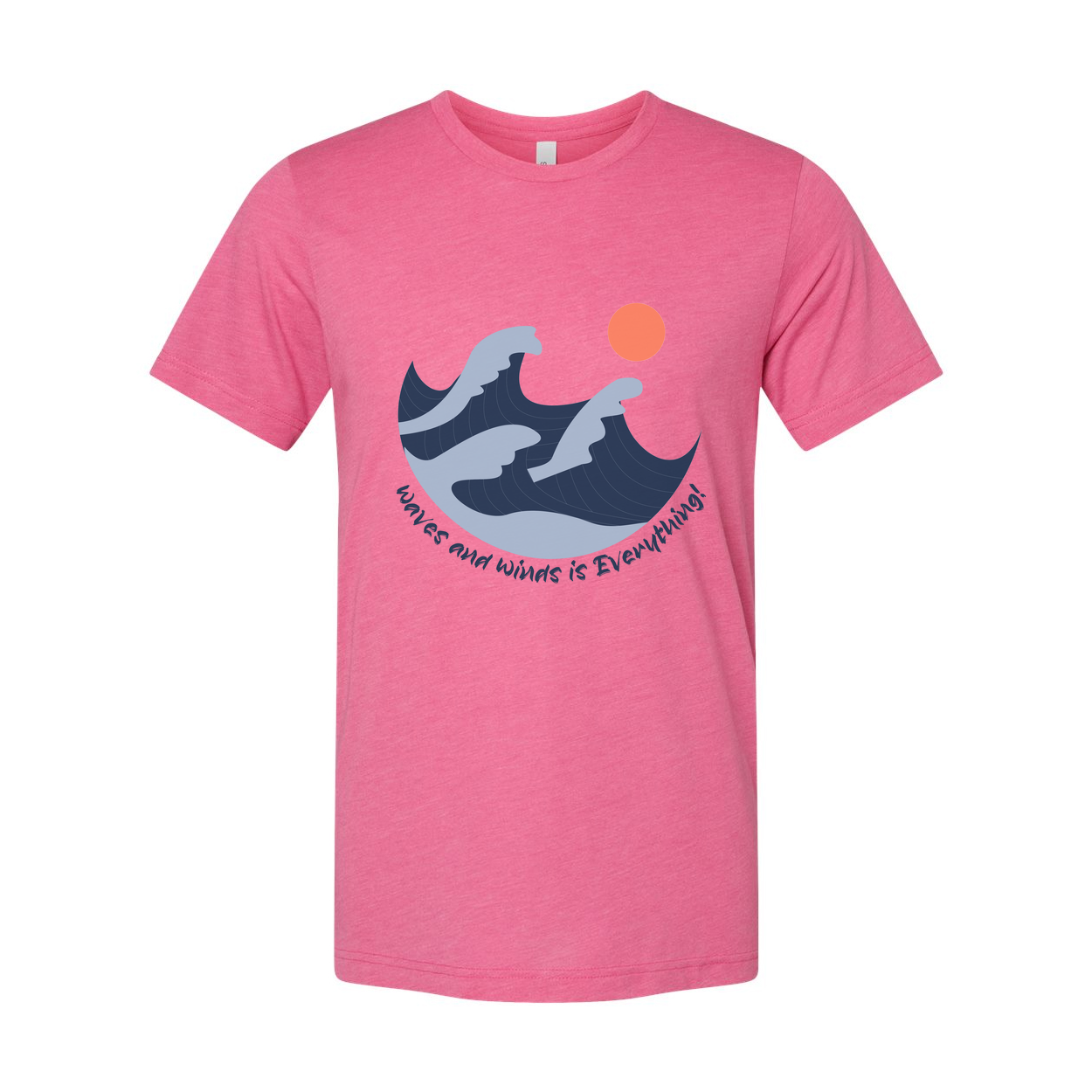 Unisex Surfing Waves and Sun Graphic Tee
