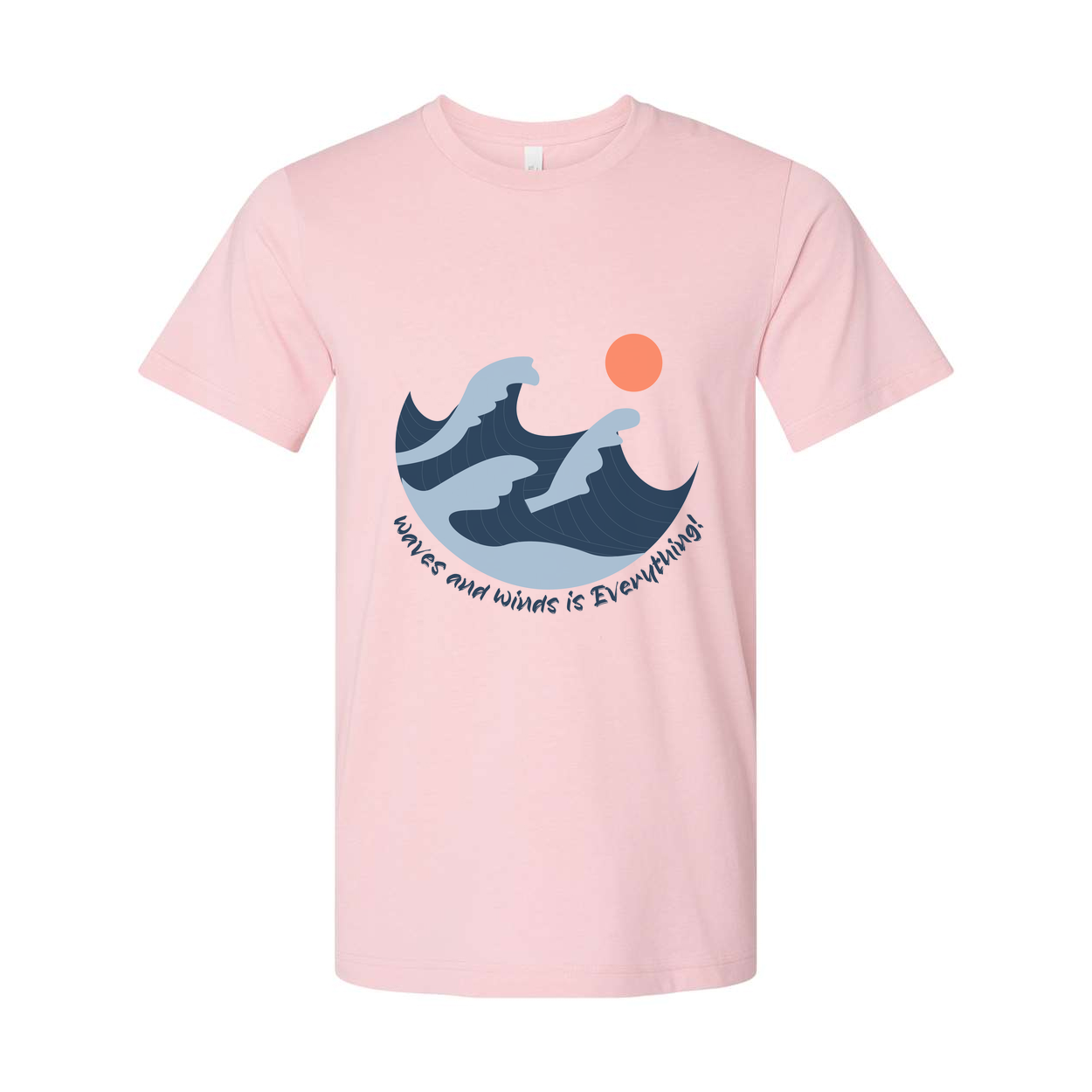 Unisex Surfing Waves and Sun Graphic Tee