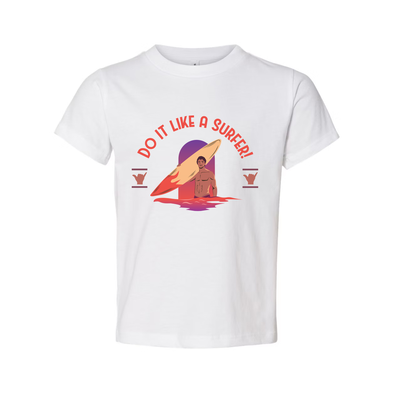 Unisex Surfing Graphic Tee For Men And Women Do It Like A Surfer Motivational Shirt