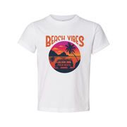 Beach Vibes Palm Beach Sunset Surfing Unisex Graphic Tee For Summer Beachwear And Casual Outdoor Wear