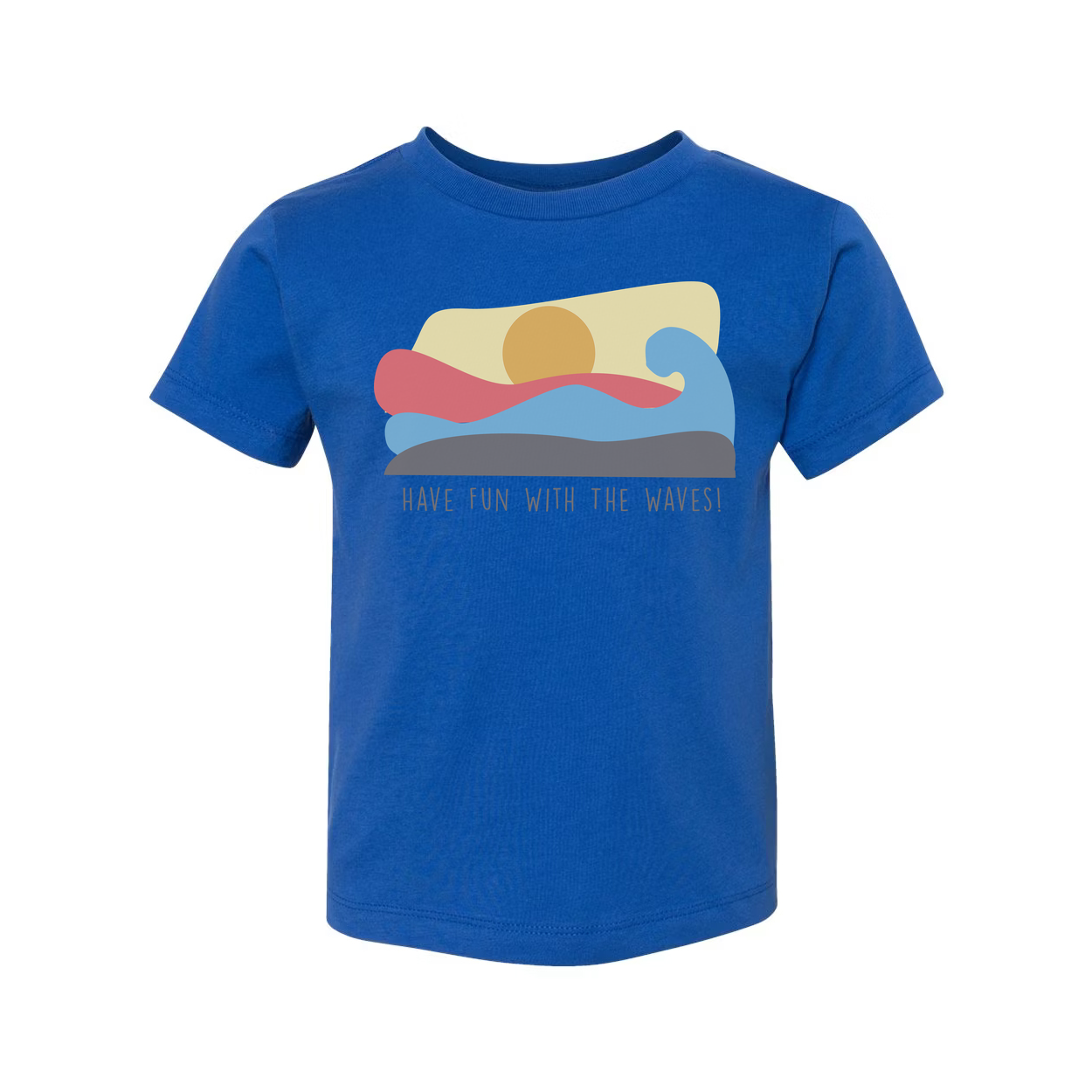 Unisex Surf Wave Graphic T Shirt With Pastel Sunset Have Fun With The Waves Motif