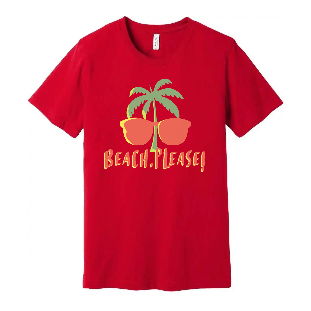Beach Please Palm Tree Sunglasses Unisex Tee