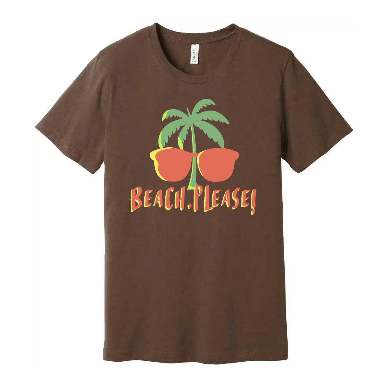 Beach Please Palm Tree Sunglasses Unisex Tee