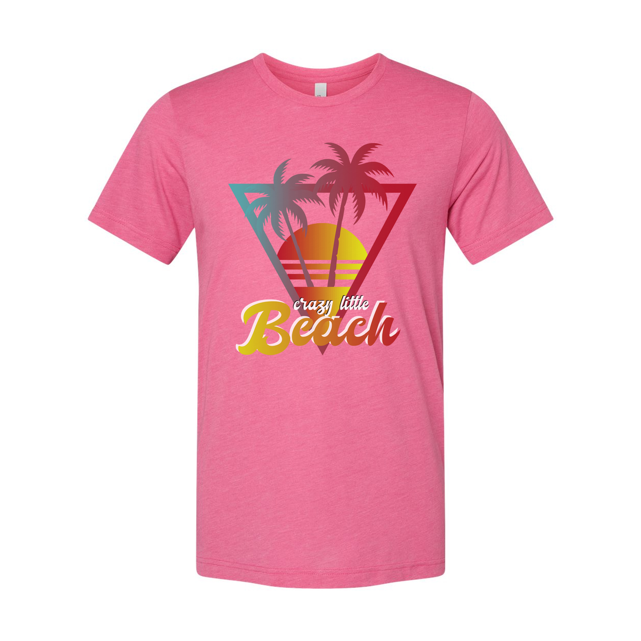 Unisex Surfing Palm Tree Sunset Graphic T Shirt With Beach Scene Artwork In Vivid Colors