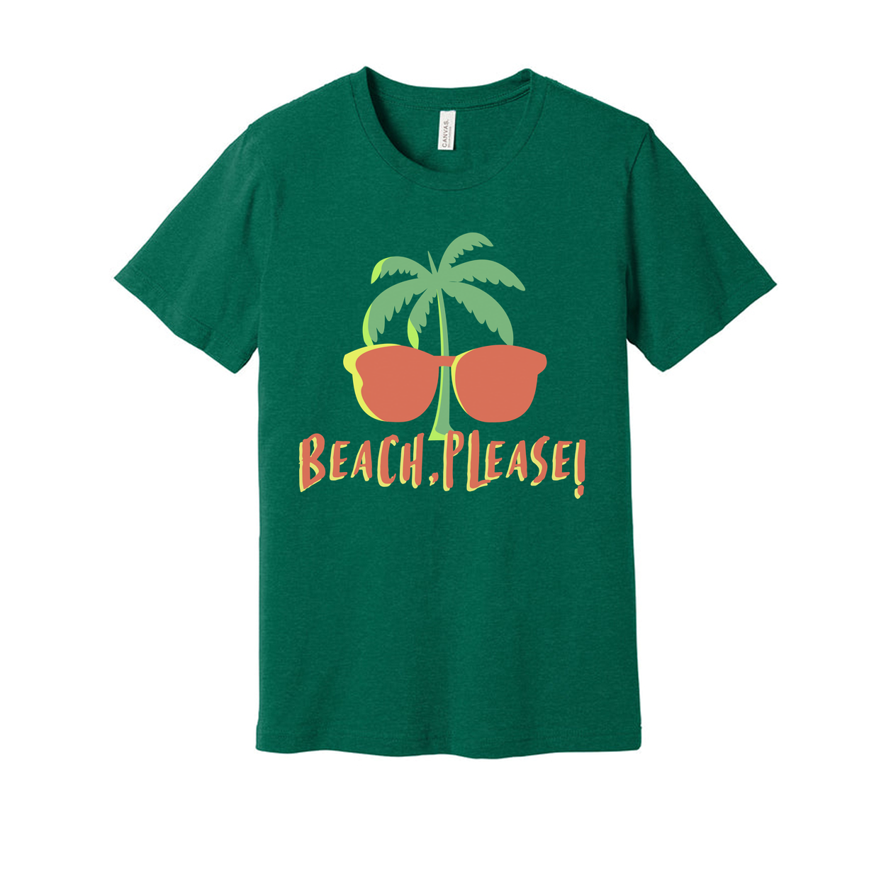 Beach Please Palm Tree Sunglasses Unisex Tee