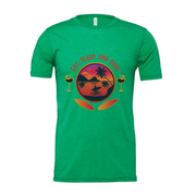 Eat Sleep And Surf Graphic Tee For Unisex Wear With Sunset Beach Scene And Palm Trees