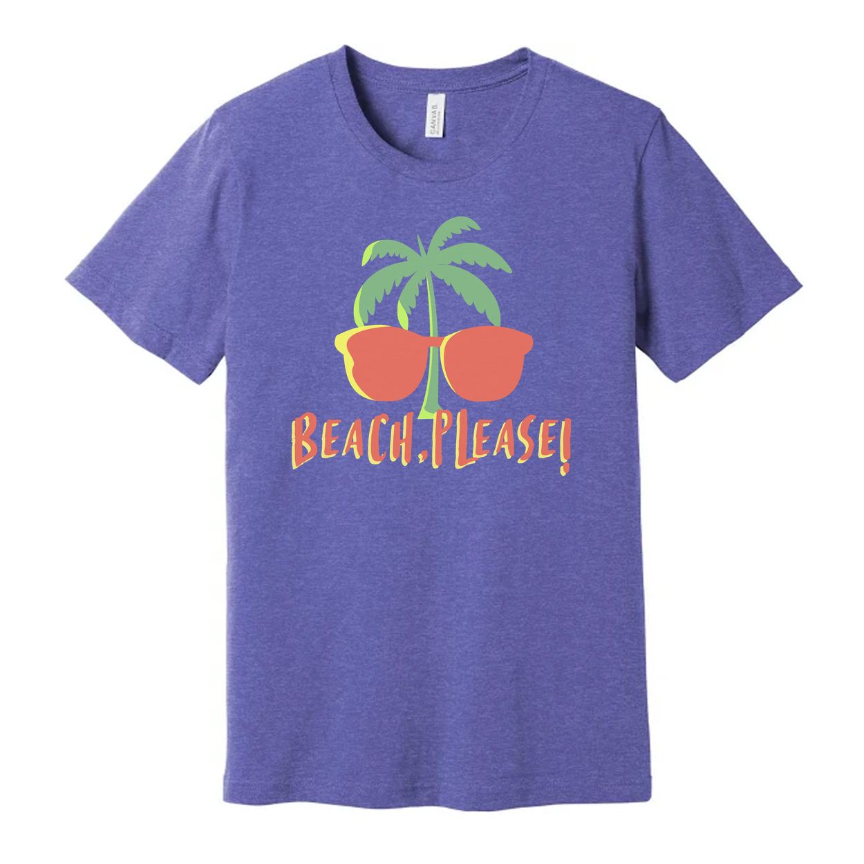 Beach Please Palm Tree Sunglasses Unisex Tee