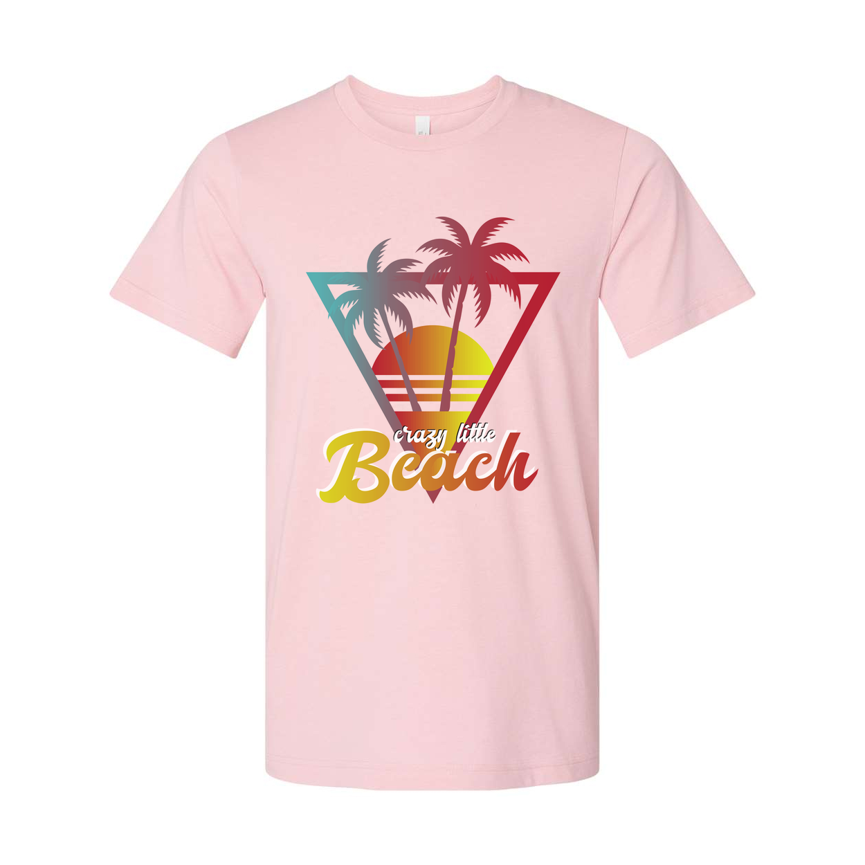 Unisex Surfing Palm Tree Sunset Graphic T Shirt With Beach Scene Artwork In Vivid Colors