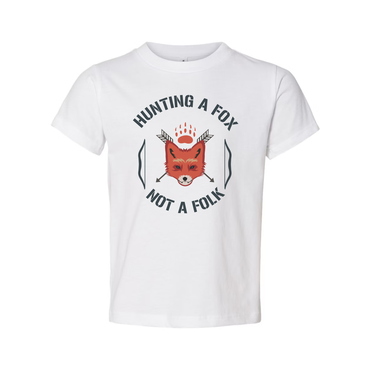 Graphic Tee Hunting A Fox Not A Folk Featuring A Red Fox Head With Arrows Emblem