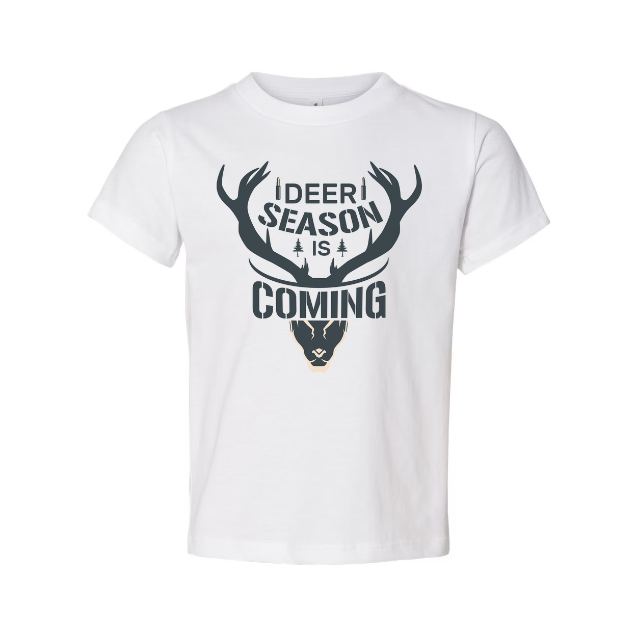 Deer Season Is Coming Graphic Deer Antler Head Unisex Hunting T Shirt For Outdoors Enthusiasts