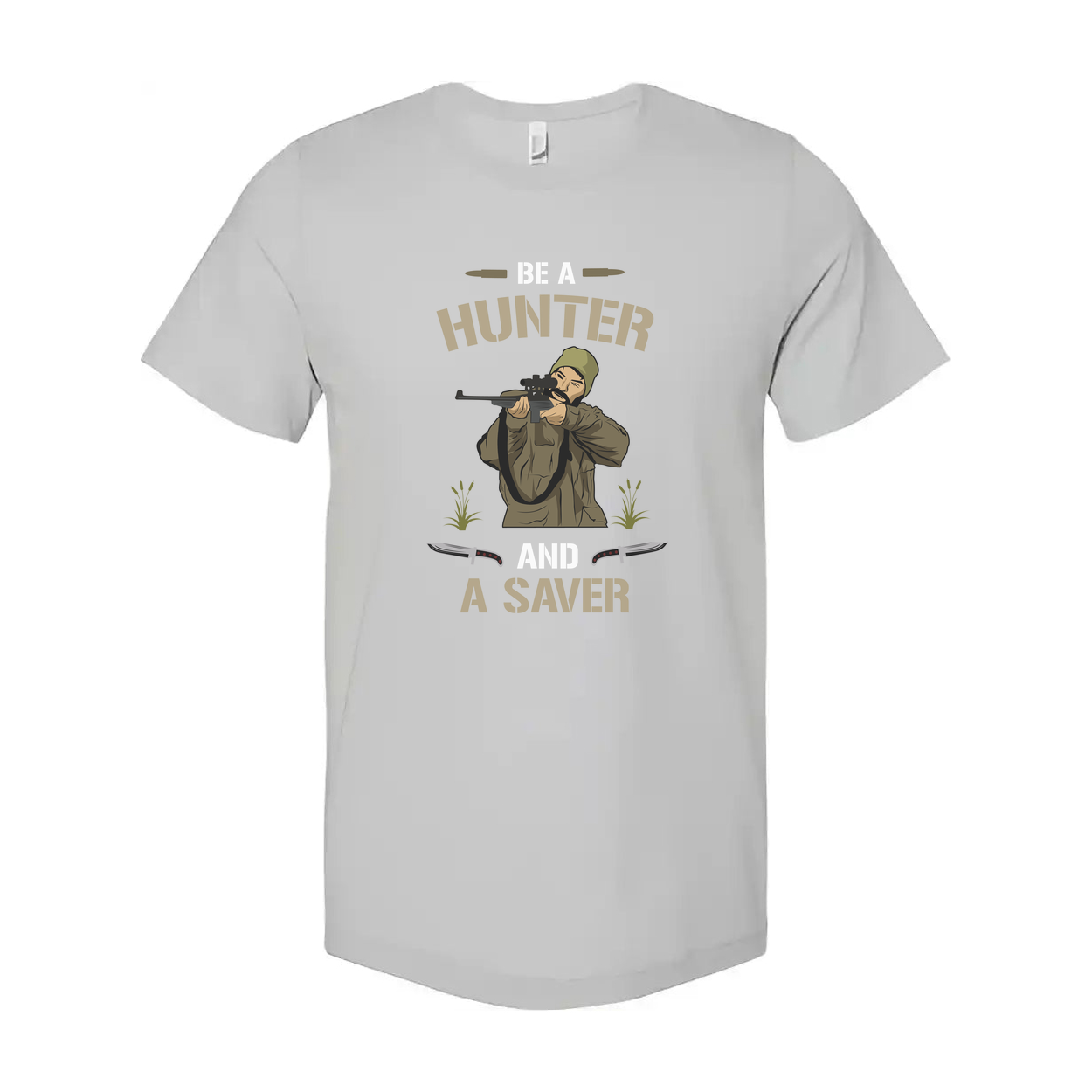 Be a Hunter and a Saver Graphic T Shirt for Outdoor Adventure Enthusiasts and Collectors
