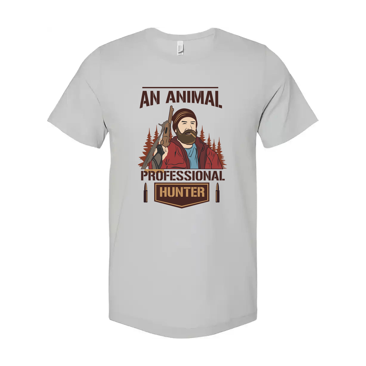An Animal Professional Hunter Graphic T Shirt For Outdoor Enthusiasts And Hunting Fans