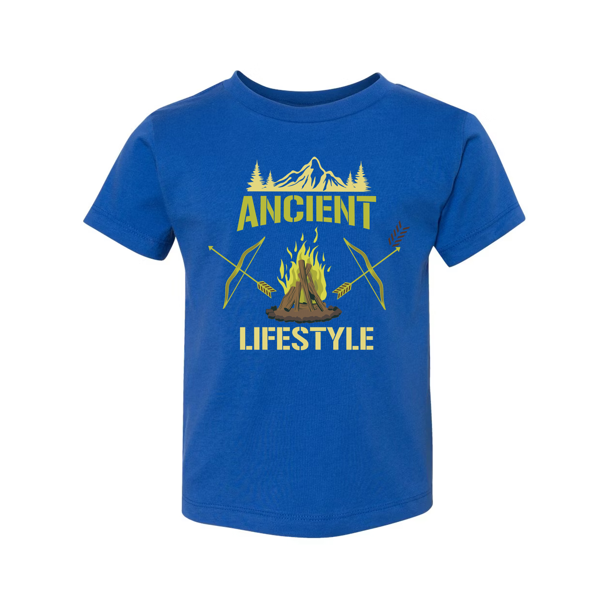Ancient Lifestyle Campfire Arrows Graphic T Shirt For Hunters Unisex Outdoor Adventure Style