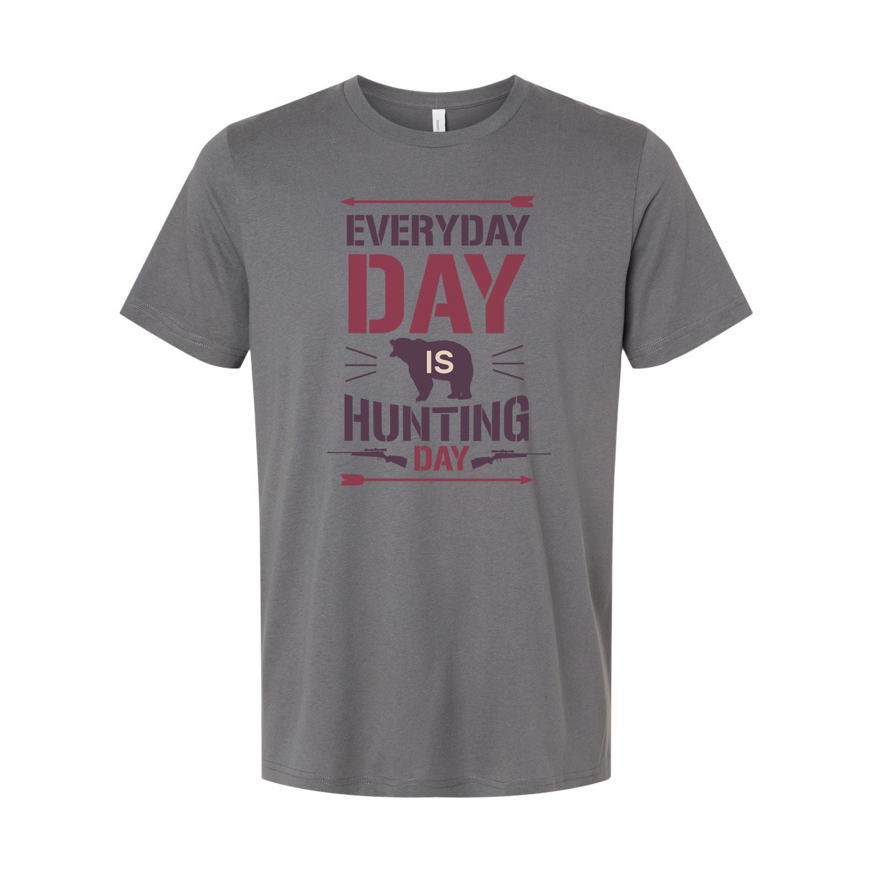 Everyday Day Is Hunting Day Bear Graphic Unisex Hunting T Shirt For Outdoors Enthusiasts