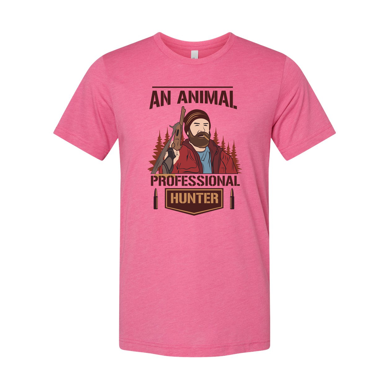 An Animal Professional Hunter Graphic T Shirt For Outdoor Enthusiasts And Hunting Fans