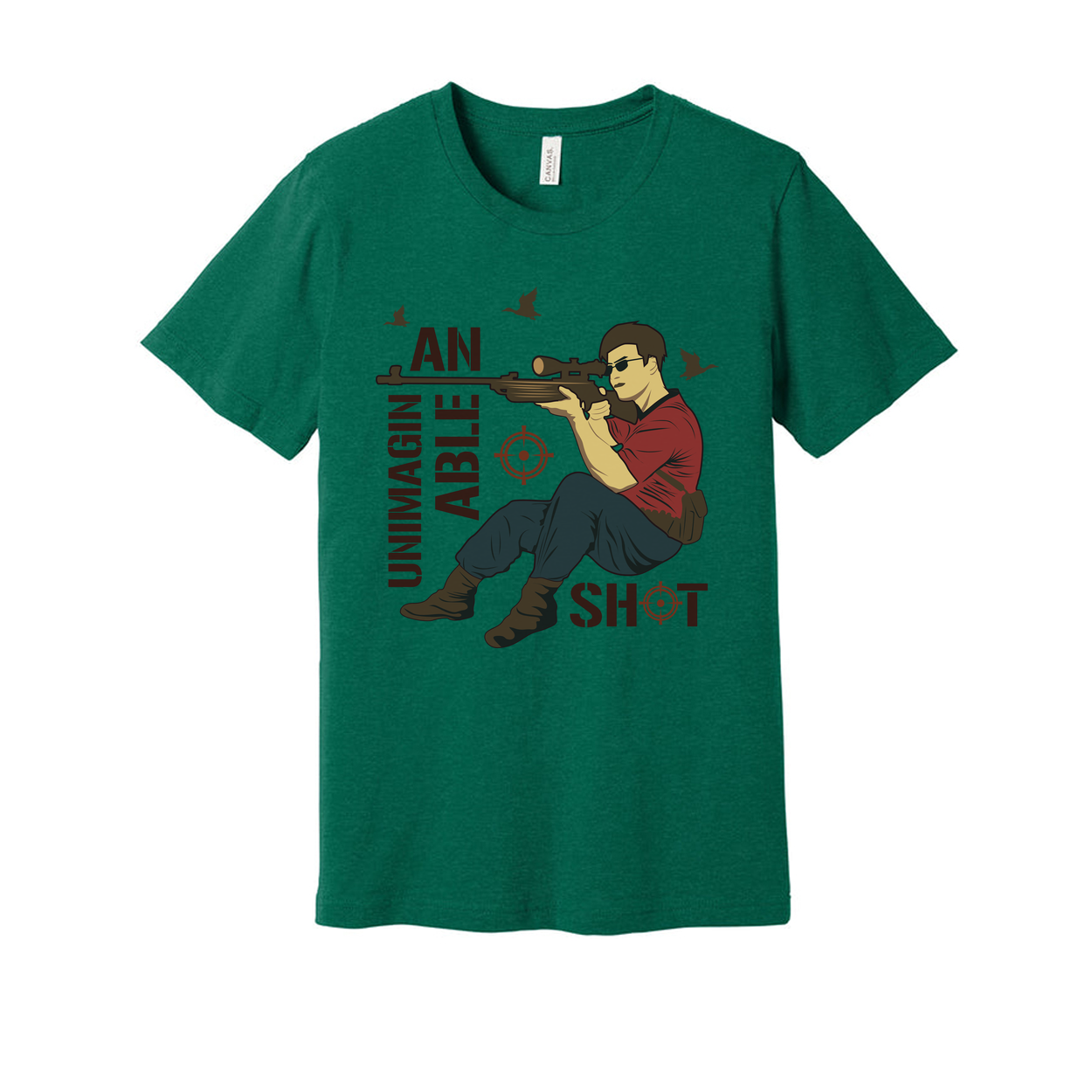 Unimaginable Shot Hunting Graphic Tee