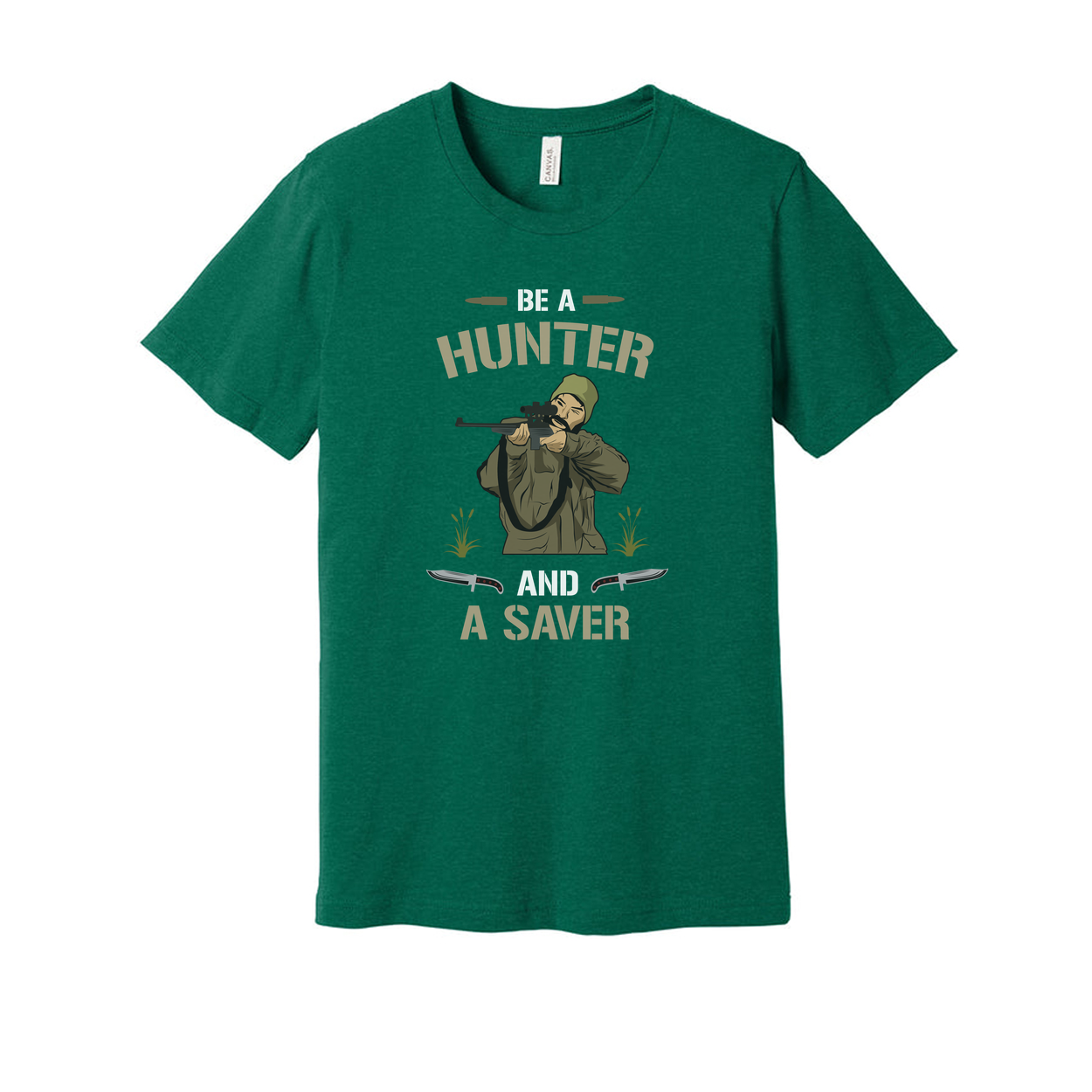 Be a Hunter and a Saver Graphic T Shirt for Outdoor Adventure Enthusiasts and Collectors