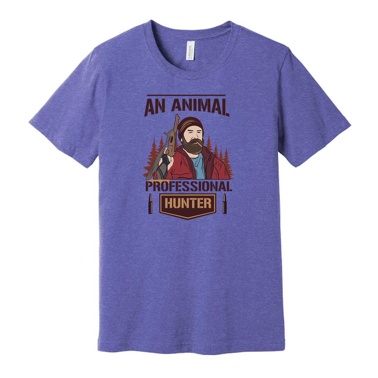 An Animal Professional Hunter Graphic T Shirt For Outdoor Enthusiasts And Hunting Fans