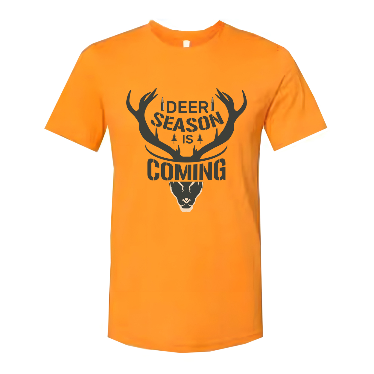Deer Season Is Coming Graphic Deer Antler Head Unisex Hunting T Shirt For Outdoors Enthusiasts