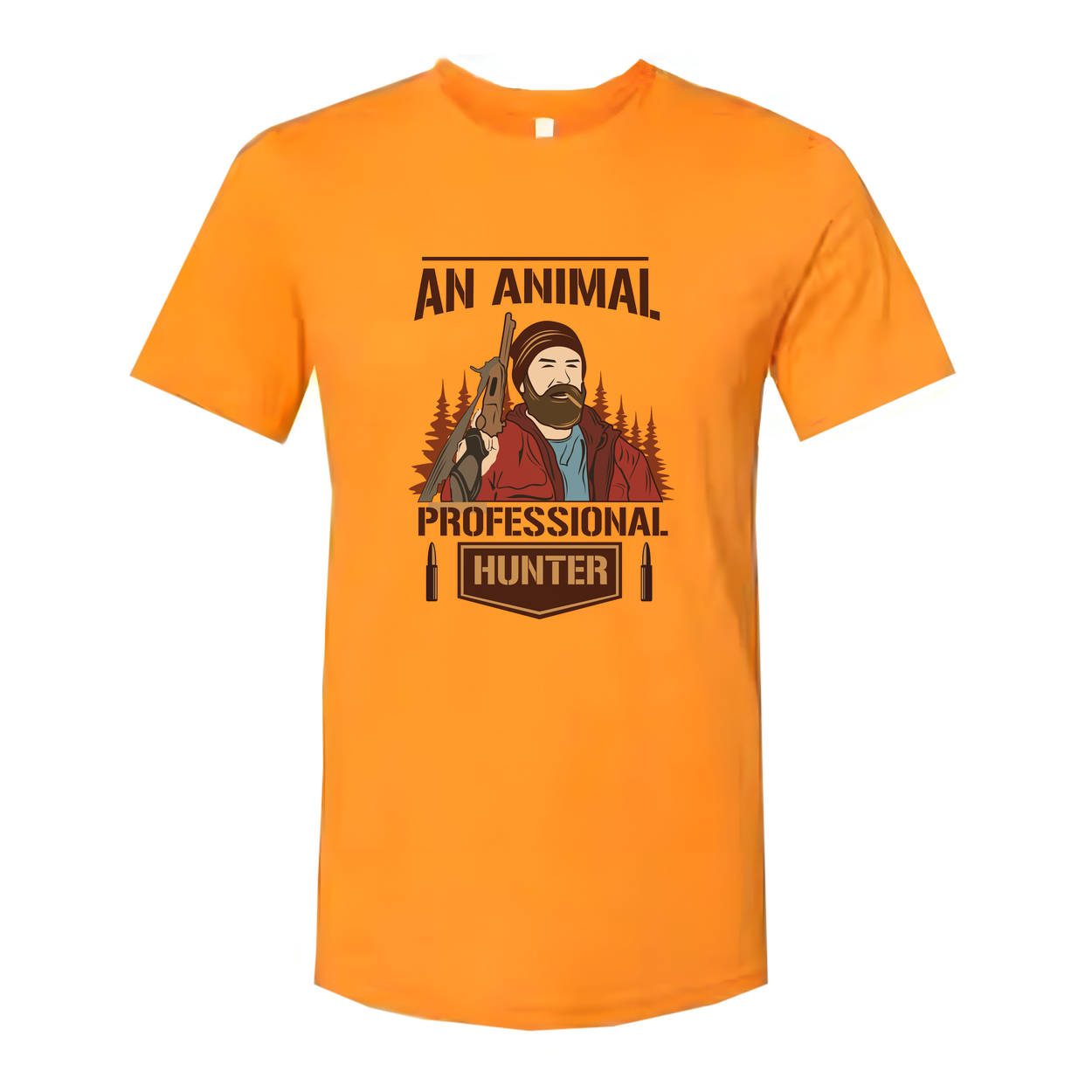 An Animal Professional Hunter Graphic T Shirt For Outdoor Enthusiasts And Hunting Fans